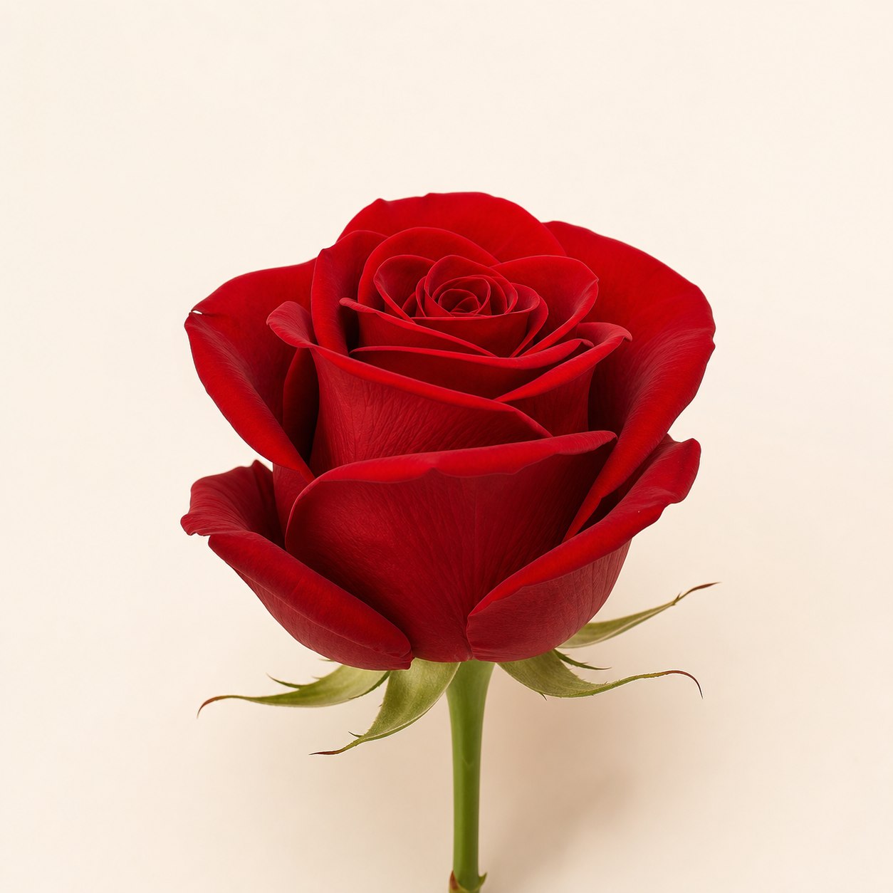 Freedom deep red Ecuadorian rose, 70-90cm