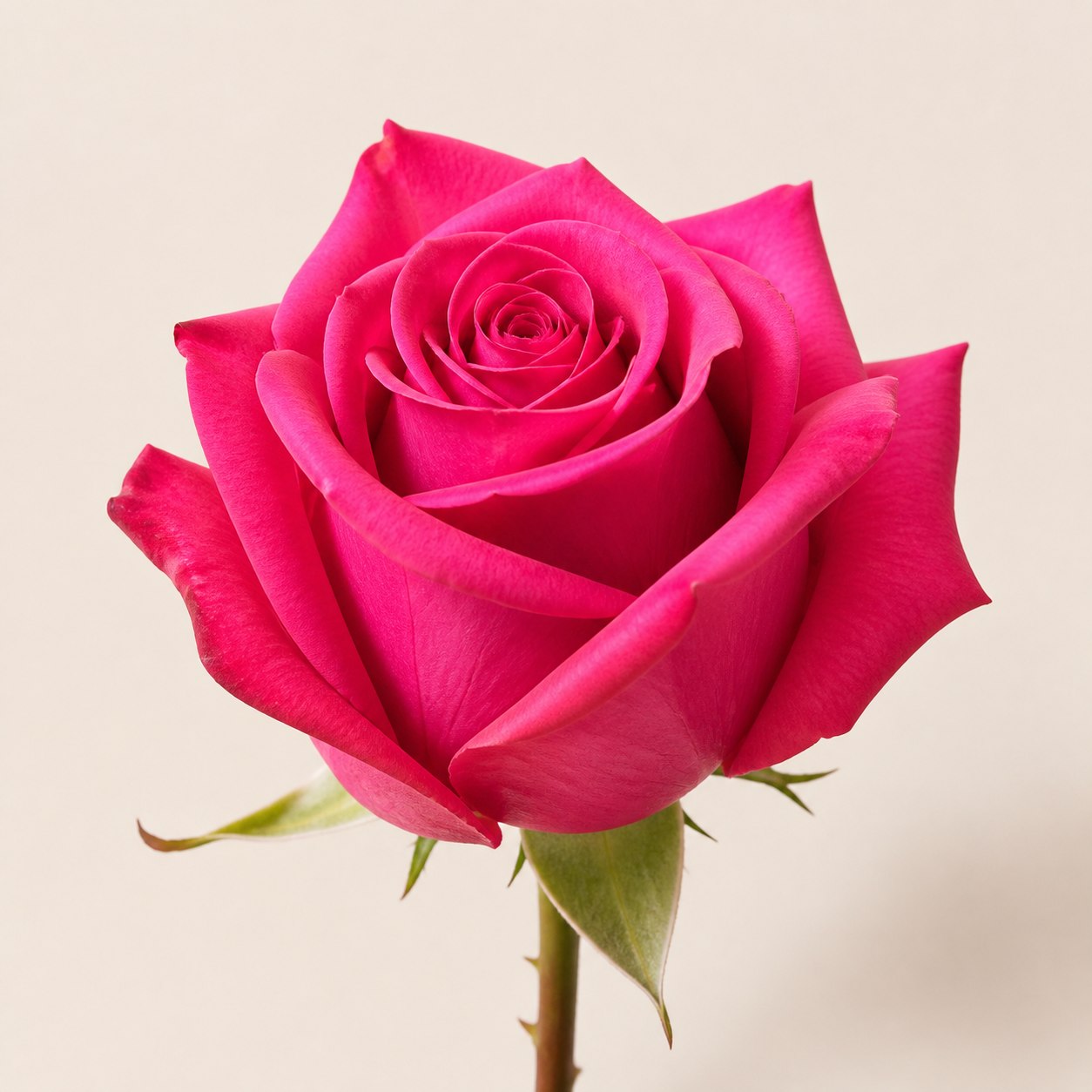 Hot Pink Tacazzi magenta Ecuadorian rose, 60-70cm